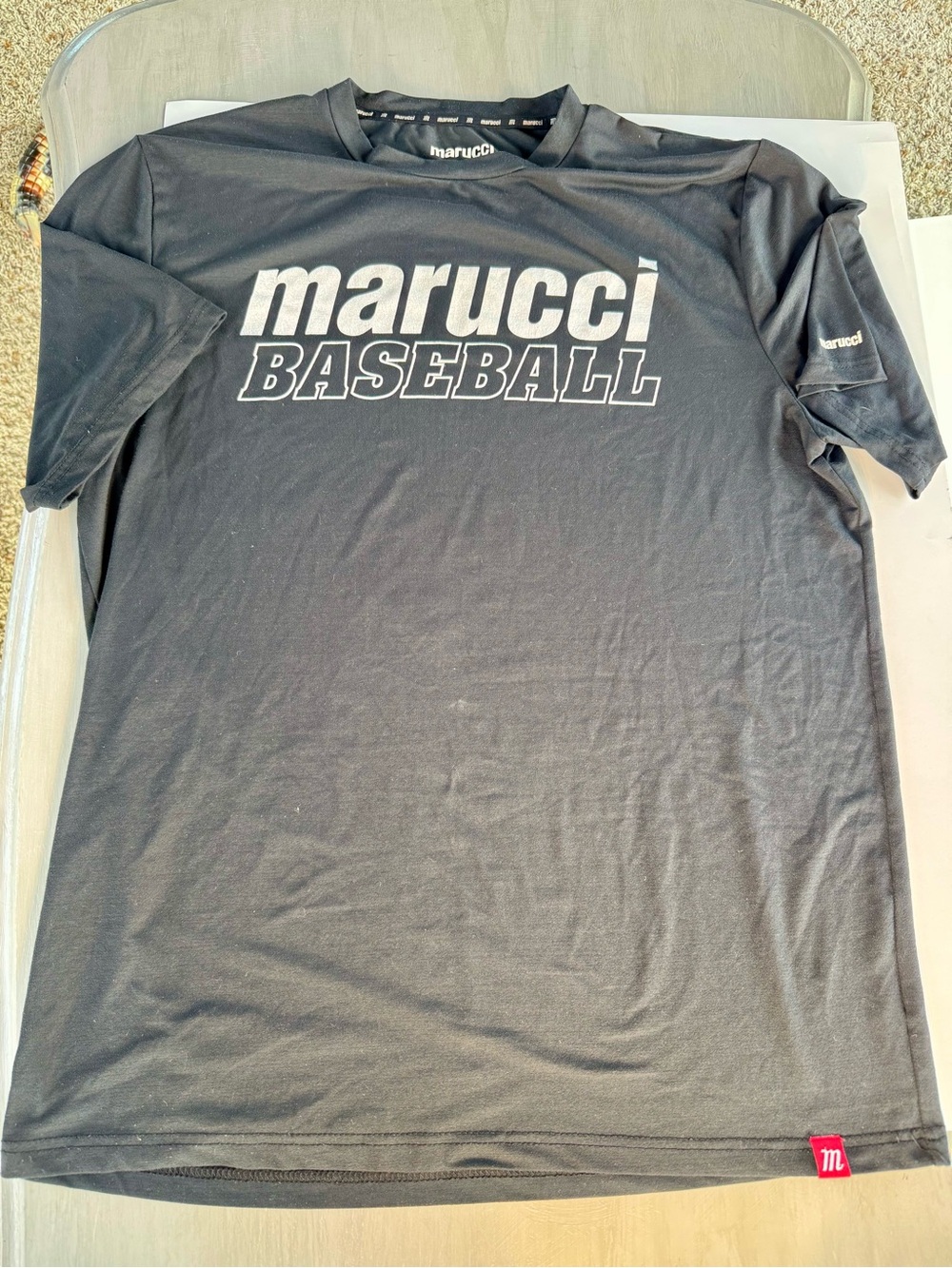 Marucci Men's Black 'Marucci Baseball' Short Sleeve Logo Tee